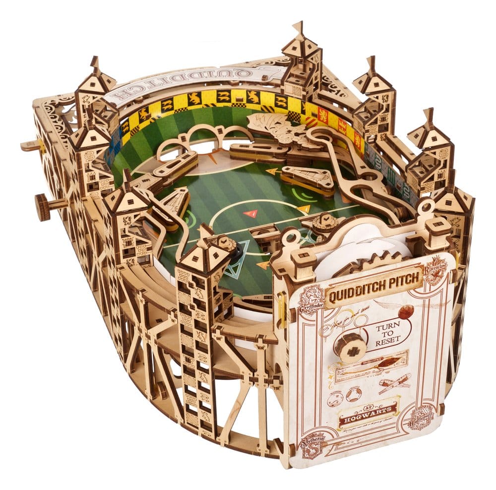Ugears Harry Potter Quidditch Flipper Pinball, Modellino in Legno da Costruire