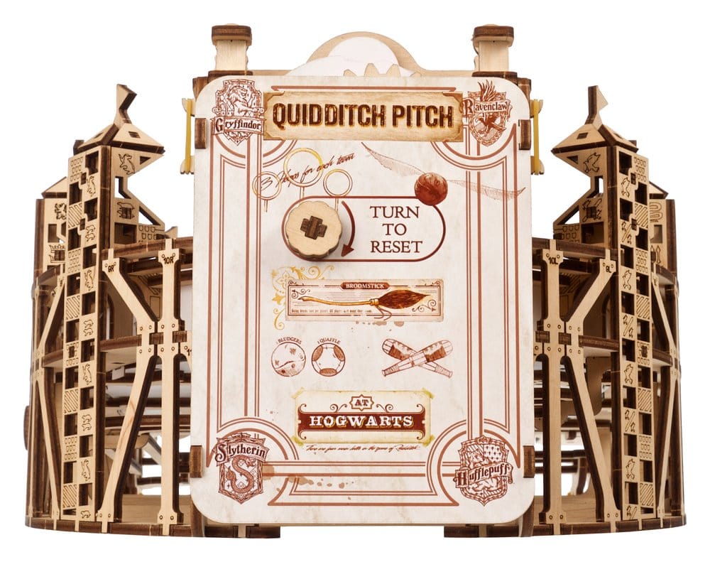 Ugears Harry Potter Quidditch Flipper Pinball, Modellino in Legno da Costruire