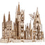 Modellino in Legno Castello di Hogwarts Harry Potter Ugears