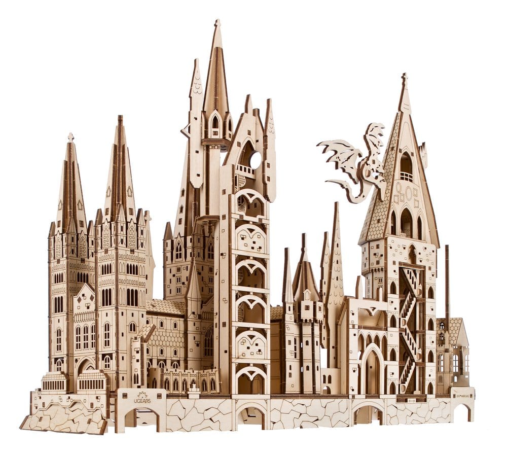 Modellino in Legno Castello di Hogwarts Harry Potter Ugears