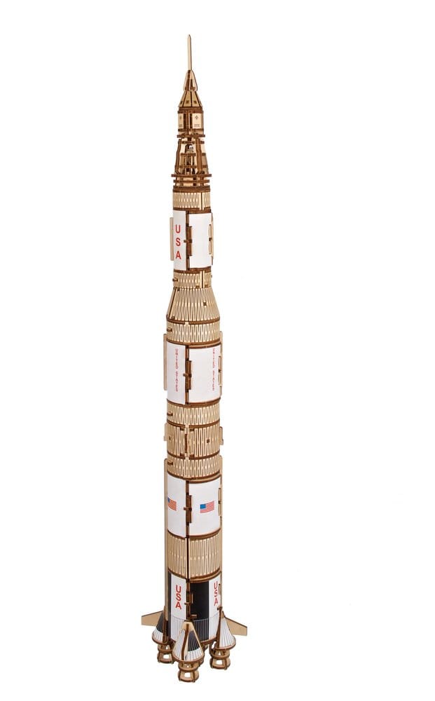 Modellino in legno NASA Saturn V in scala 1:170 Ugears