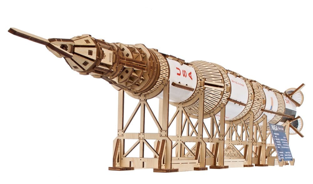 Modellino in legno NASA Saturn V in scala 1:170 Ugears