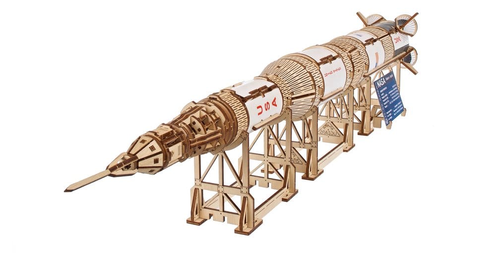 Modellino in legno NASA Saturn V in scala 1:170 Ugears