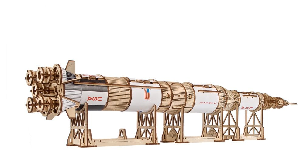 Modellino in legno NASA Saturn V in scala 1:170 Ugears
