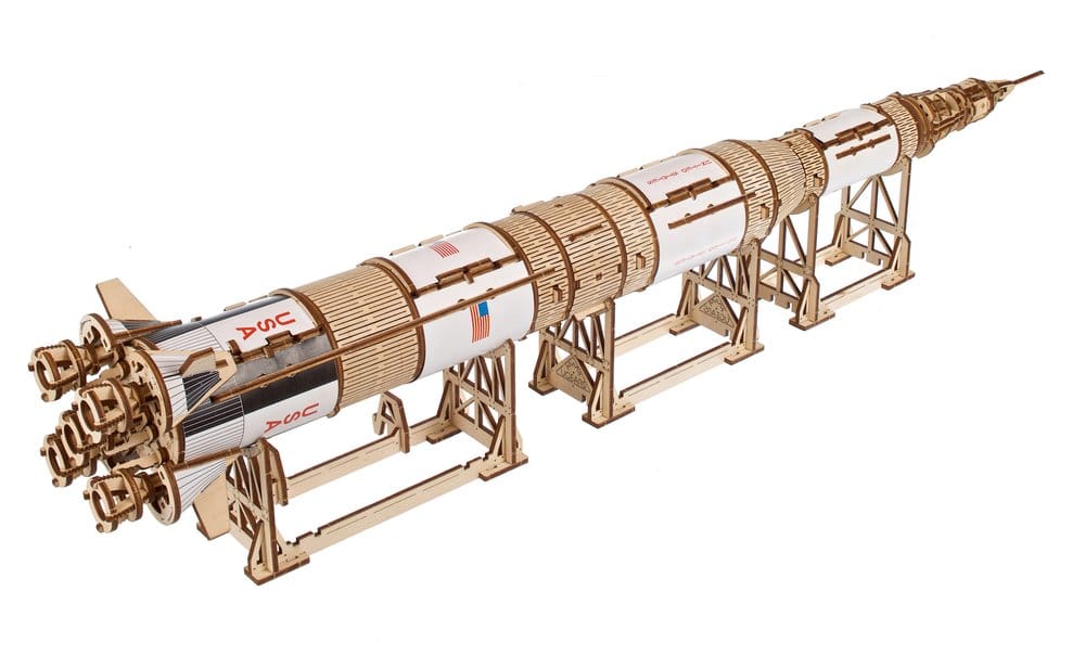Modellino in legno NASA Saturn V in scala 1:170 Ugears