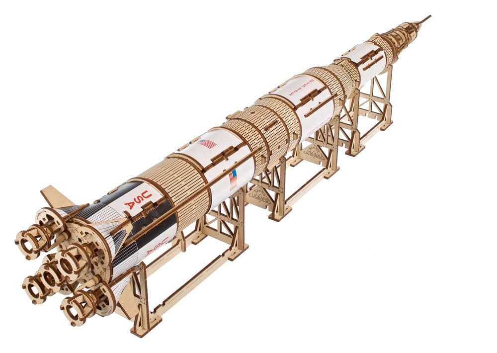 Modellino in legno NASA Saturn V in scala 1:170 Ugears