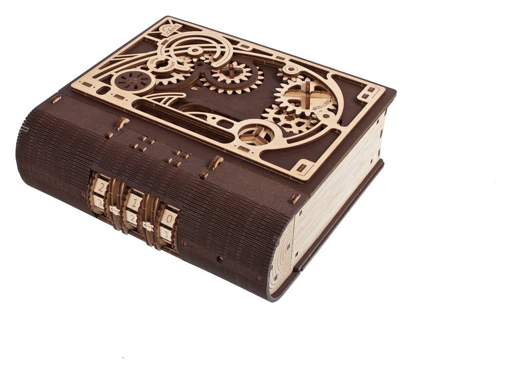 Ugears Libro dei Segreti, Modellino in Legno con Combinazione a 3 Cifre