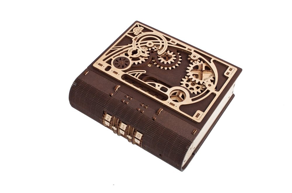Ugears Libro dei Segreti, Modellino in Legno con Combinazione a 3 Cifre