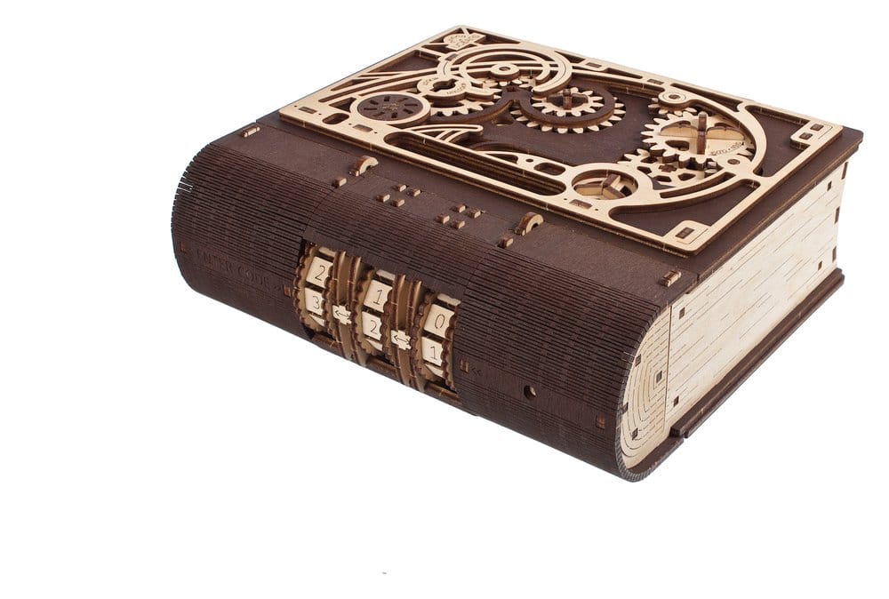 Ugears Libro dei Segreti, Modellino in Legno con Combinazione a 3 Cifre