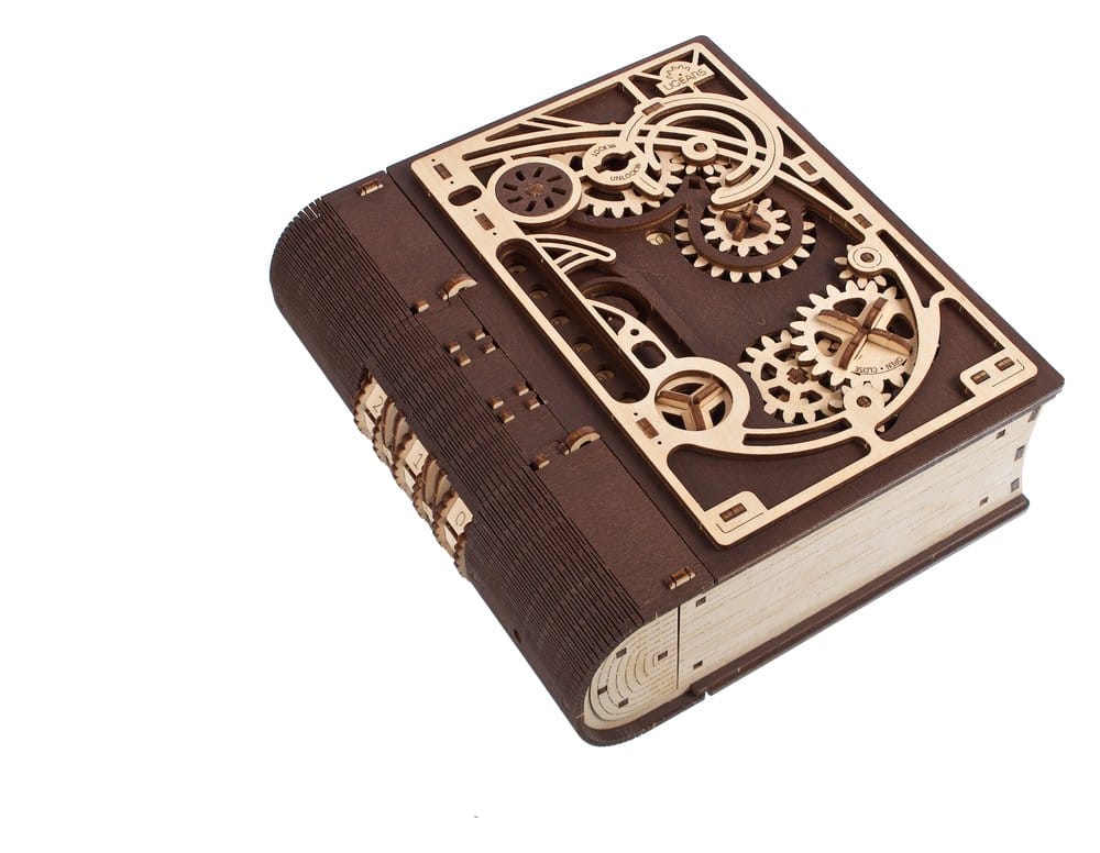Ugears Libro dei Segreti, Modellino in Legno con Combinazione a 3 Cifre
