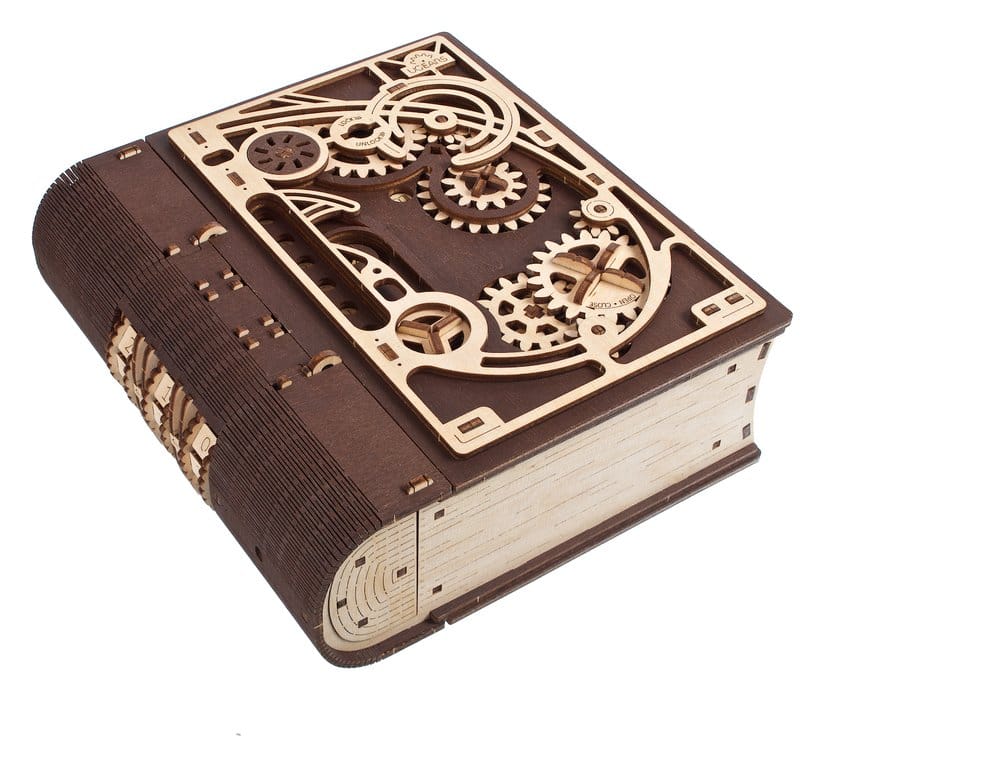 Ugears Libro dei Segreti, Modellino in Legno con Combinazione a 3 Cifre