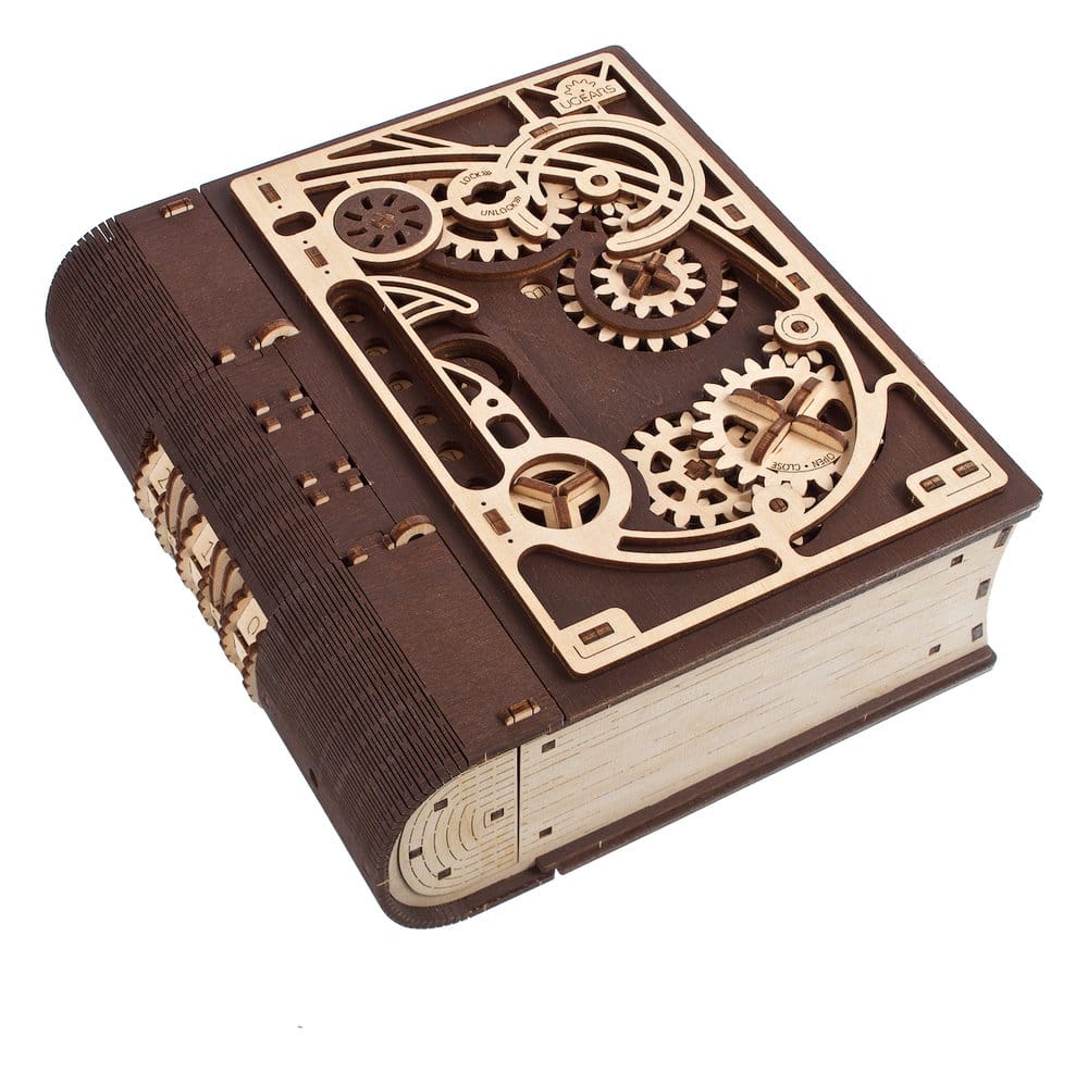 Ugears Libro dei Segreti, Modellino in Legno con Combinazione a 3 Cifre