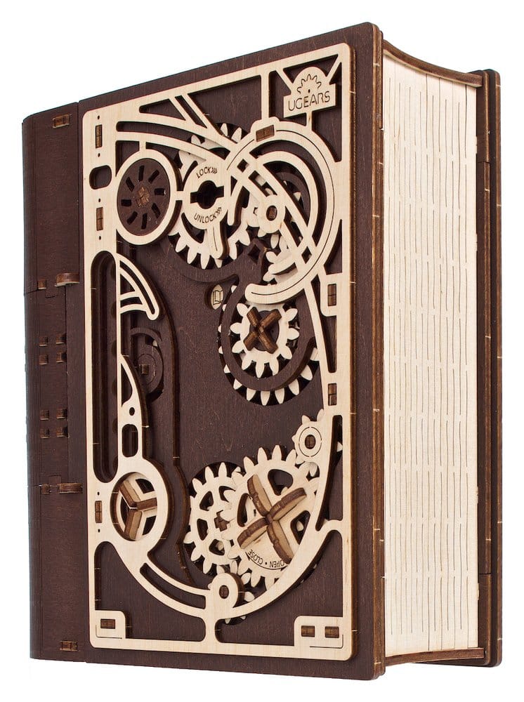 Ugears Libro dei Segreti, Modellino in Legno con Combinazione a 3 Cifre