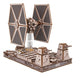 Star Wars TIE Fighter, modellino in legno Ugears con base Death Star
