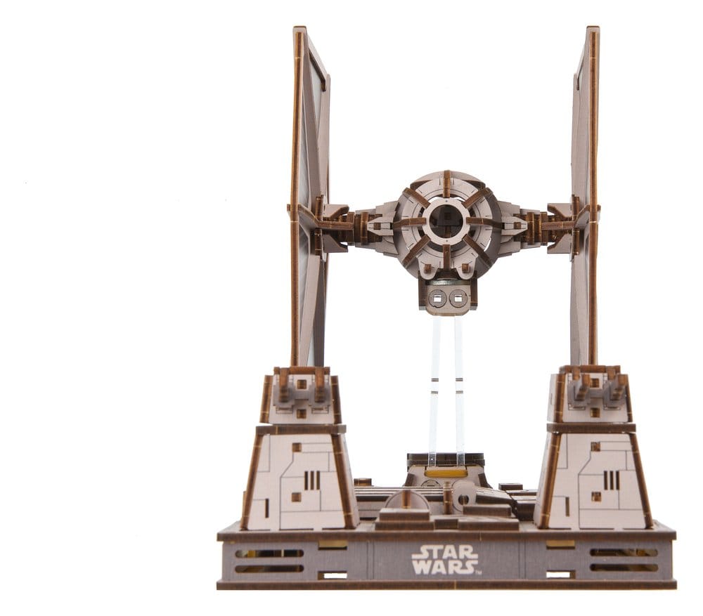 Star Wars TIE Fighter, modellino in legno Ugears con base Death Star