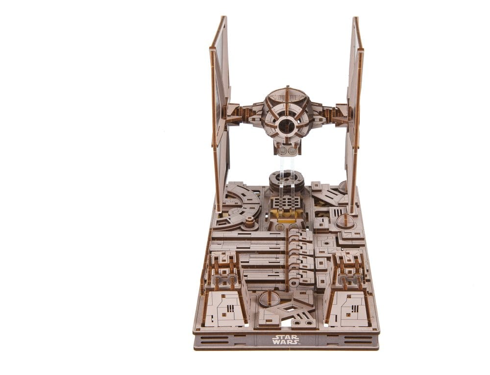 Star Wars TIE Fighter, modellino in legno Ugears con base Death Star