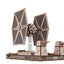 Star Wars TIE Fighter, modellino in legno Ugears con base Death Star
