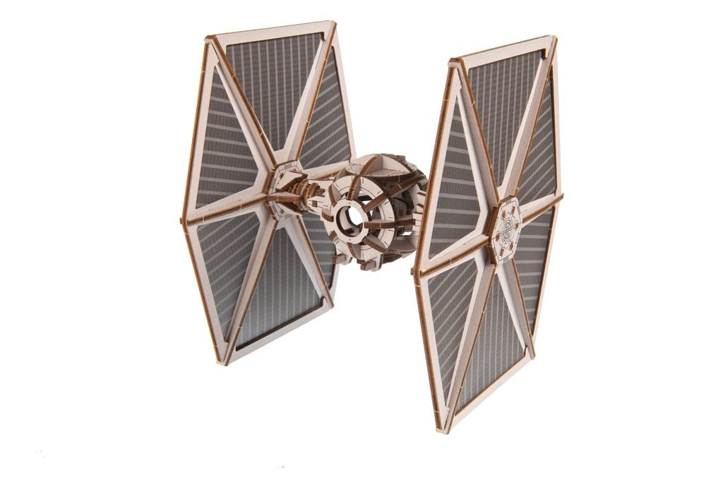 Star Wars TIE Fighter, modellino in legno Ugears con base Death Star