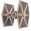 Star Wars TIE Fighter, modellino in legno Ugears con base Death Star