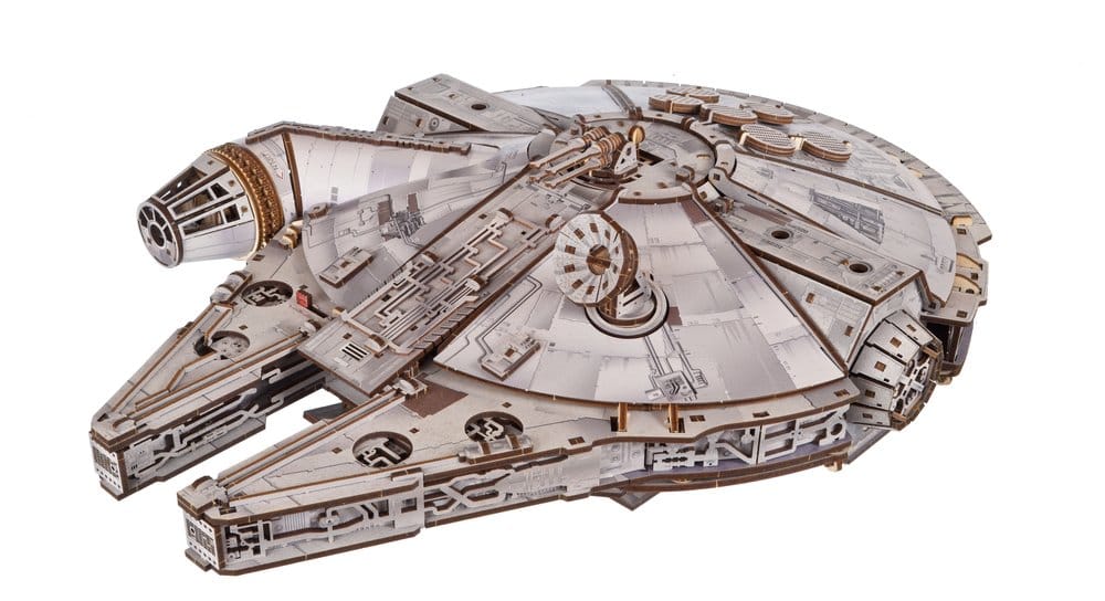 Star Wars Millennium Falcon Modellino in Legno Ugears in Scala 1:75