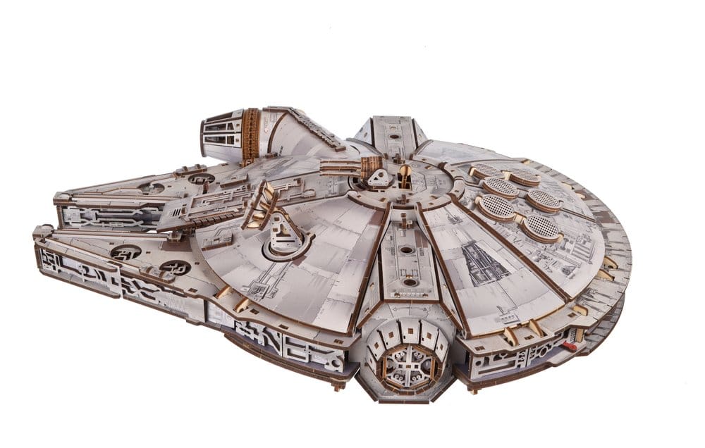 Star Wars Millennium Falcon Modellino in Legno Ugears in Scala 1:75