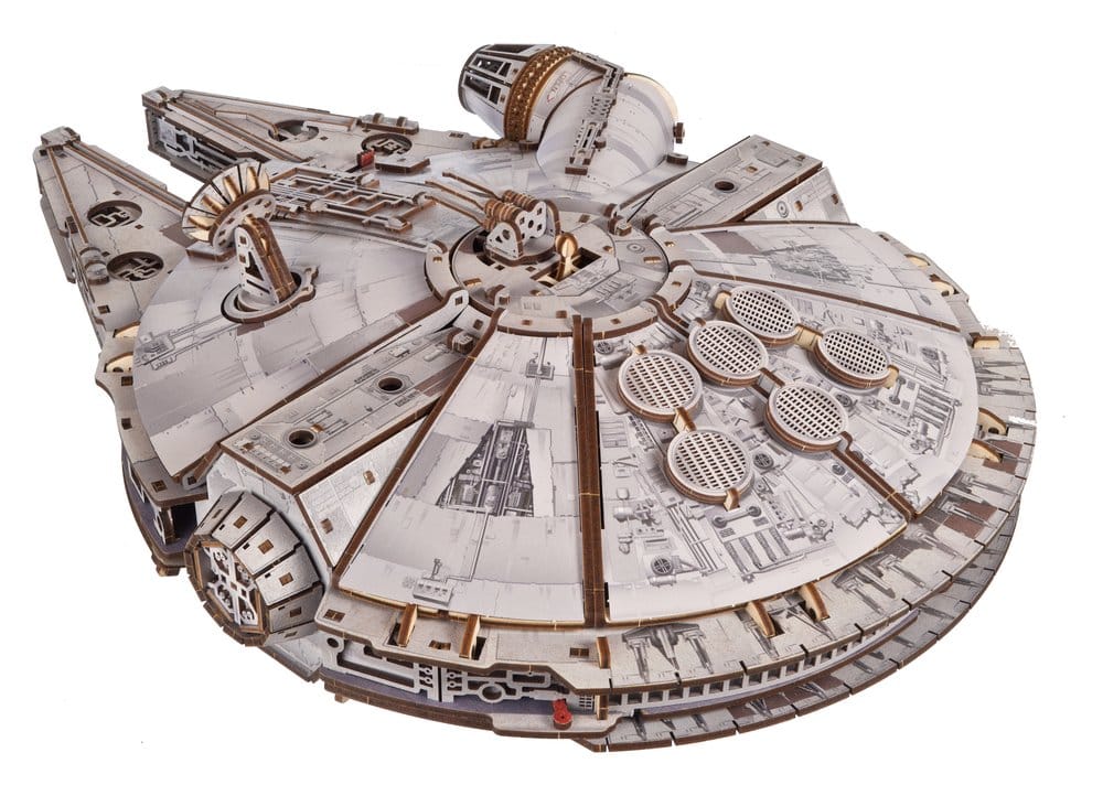 Star Wars Millennium Falcon Modellino in Legno Ugears in Scala 1:75