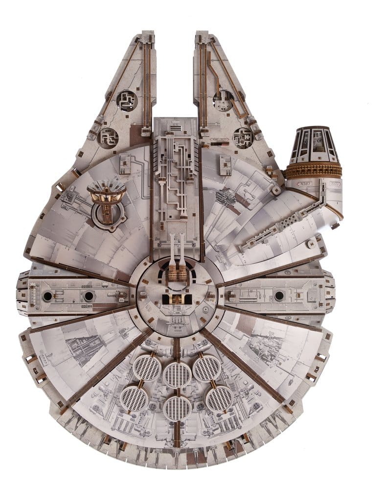 Star Wars Millennium Falcon Modellino in Legno Ugears in Scala 1:75