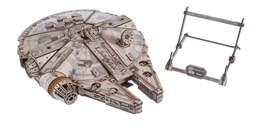 Star Wars Millennium Falcon Modellino in Legno Ugears in Scala 1:75