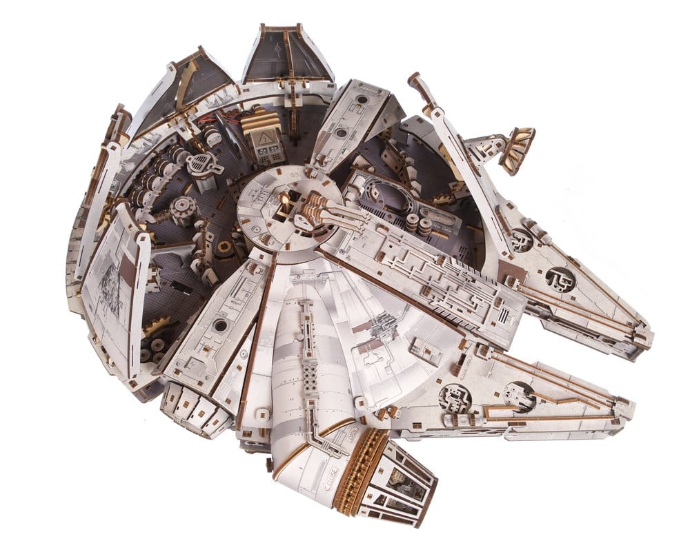 Star Wars Millennium Falcon Modellino in Legno Ugears in Scala 1:75