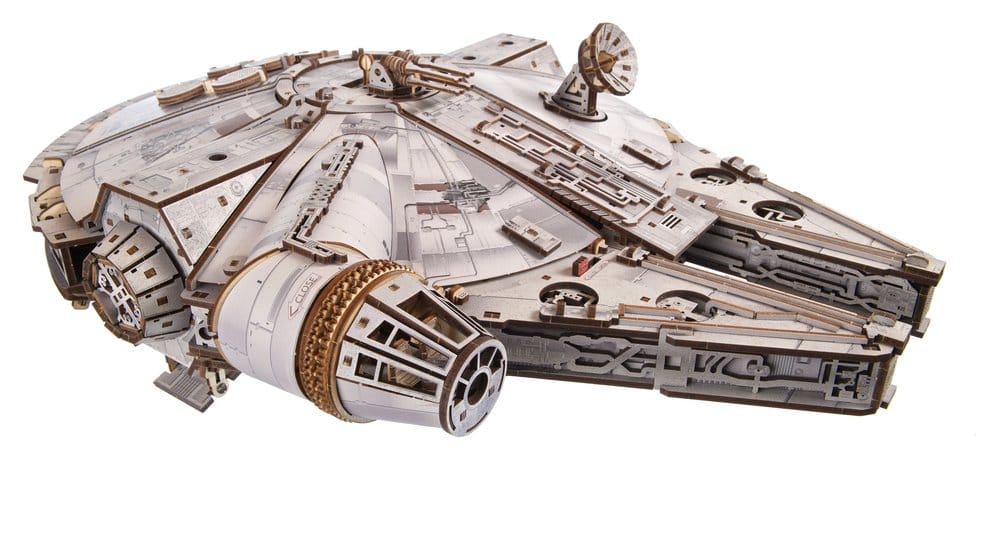 Star Wars Millennium Falcon Modellino in Legno Ugears in Scala 1:75