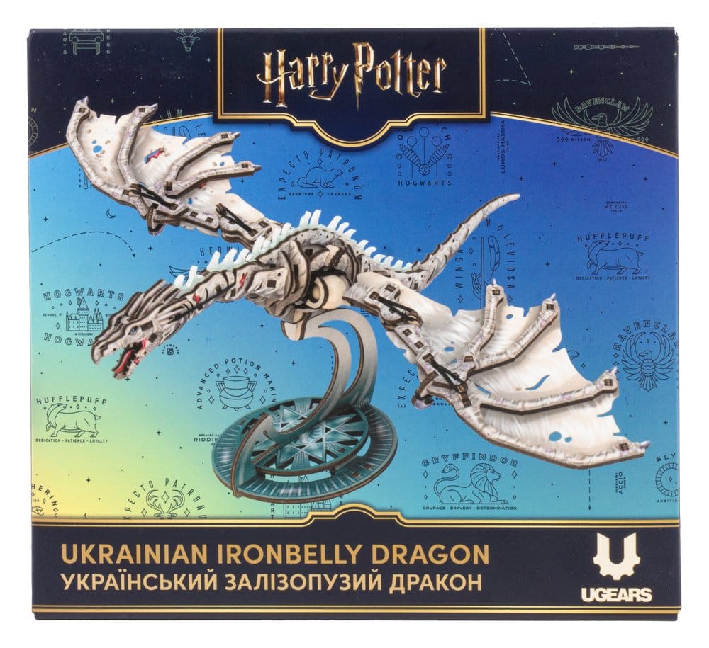 Modellino in Legno Ugears Drago di Ferro Ucraino Harry Potter