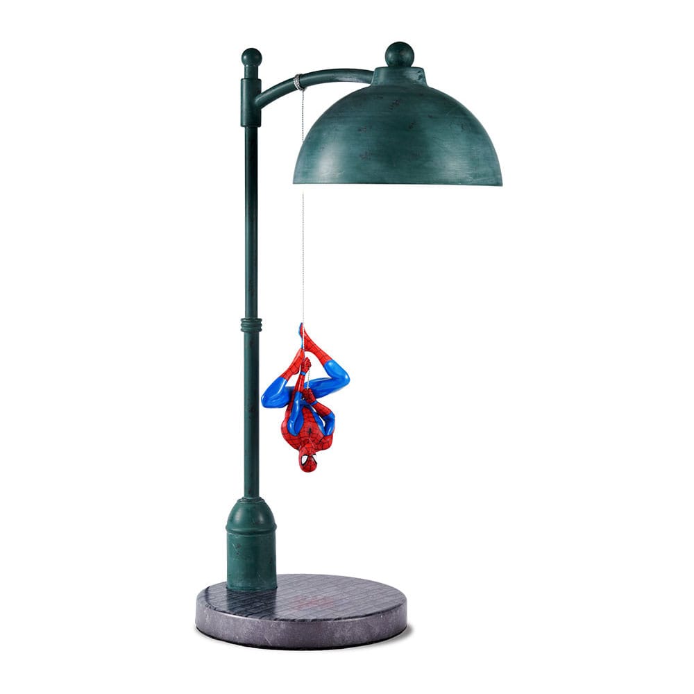 Lampada da Tavolo Marvel Spider-Man appeso al Lampione, 40 cm, Ukonic