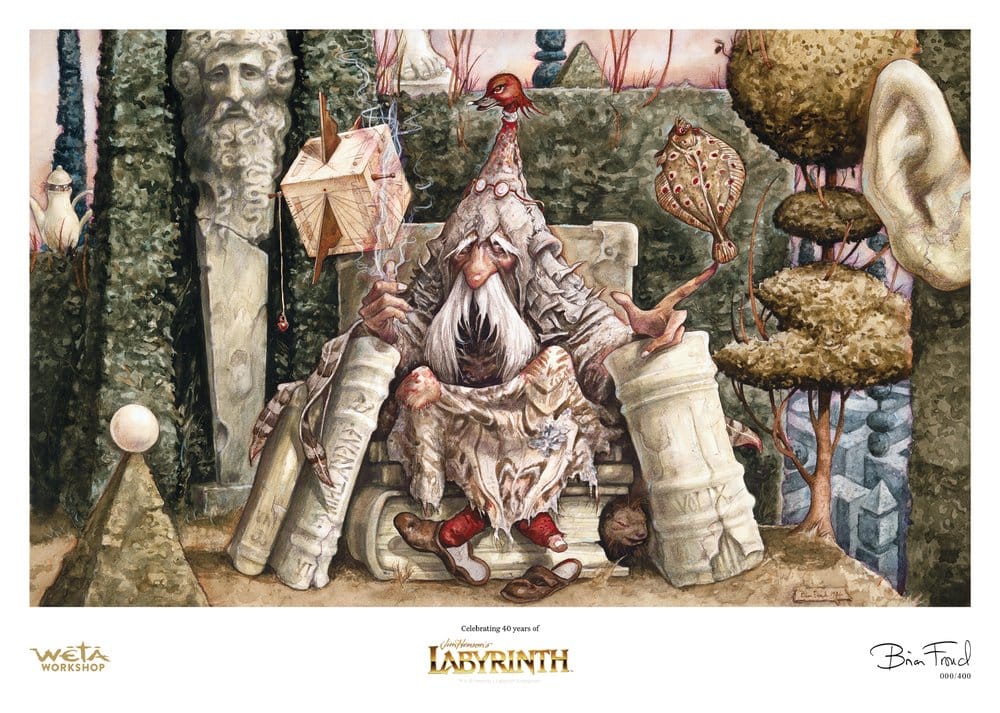 Labyrinth - Stampa Artistica Wiseman of the Labyrinth Edizione Limitata 30 x 42 cm - Weta Workshop