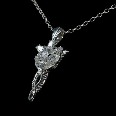 Il Signore degli Anelli Ciondolo Evenstar 1/1 con Collana in Argento Sterling – Weta Workshop