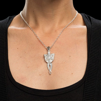 Il Signore degli Anelli Ciondolo Evenstar 1/1 con Collana in Argento Sterling – Weta Workshop