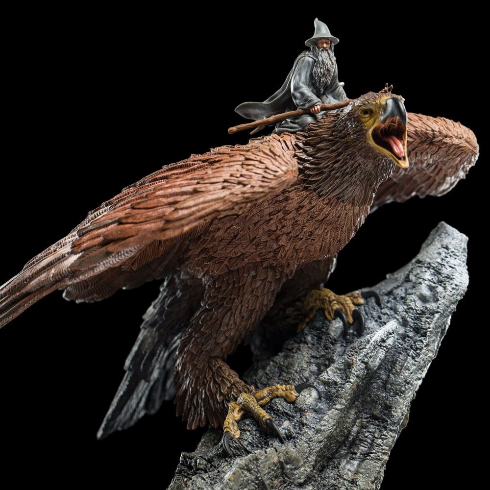 Statua Il Signore degli Anelli Gandalf su Gwaihir 15 cm - Weta Workshop