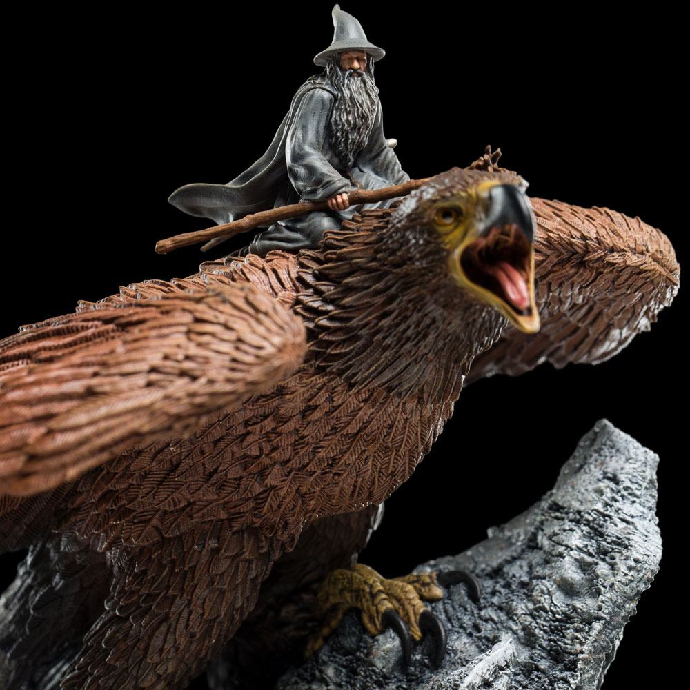 Statua Il Signore degli Anelli Gandalf su Gwaihir 15 cm - Weta Workshop