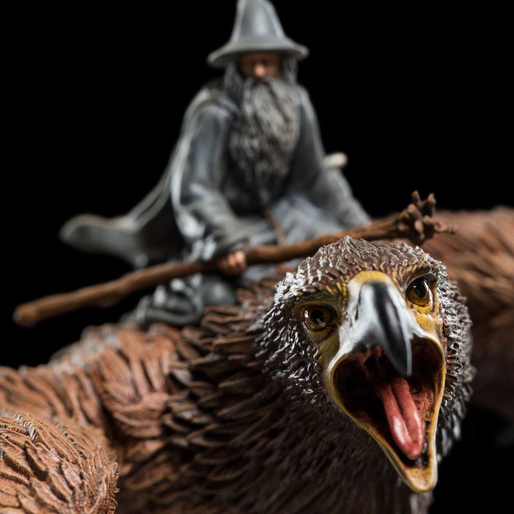 Statua Il Signore degli Anelli Gandalf su Gwaihir 15 cm - Weta Workshop