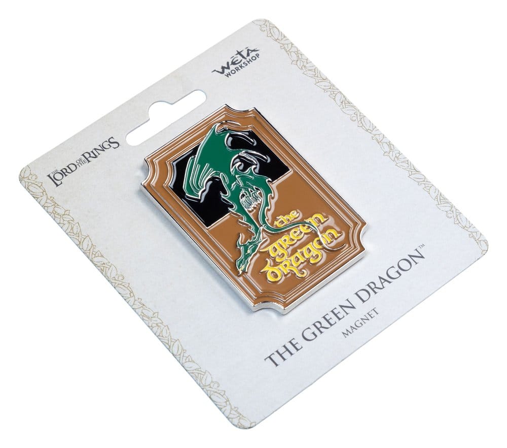 Il Signore degli Anelli - Magnete Il Drago Verde (smalto) 7 cm - Weta Workshop