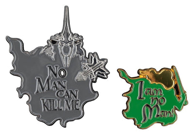 Spilla collezionabile Il Signore degli Anelli 2-Pack – Nessun uomo può uccidermi & Io non sono un uomo! 7 cm – Weta Workshop