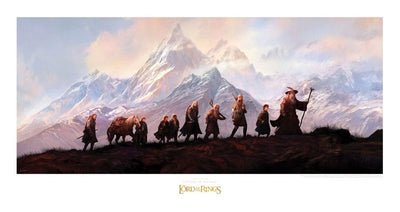Stampa d'arte Il Signore degli Anelli: La Compagnia dell'Anello 20° Anniversario 59 x 30 cm - Weta Workshop