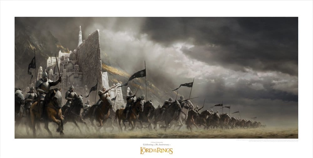 Il Signore degli Anelli - La Carica di Faramir, stampa artistica 59 x 29,7 cm Weta Workshop