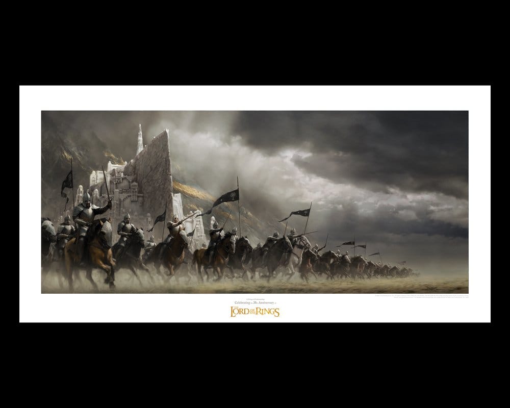 Il Signore degli Anelli - La Carica di Faramir, stampa artistica 59 x 29,7 cm Weta Workshop