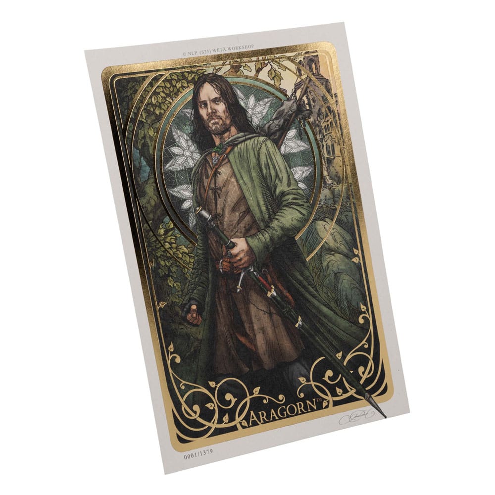 Il Signore degli Anelli - Stampa Artistica Aragorn di Iona Brinch, Edizione Limitata 14 x 21 cm - Weta Workshop