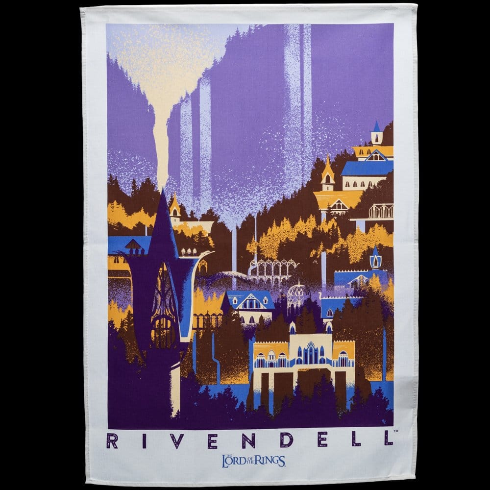 Il Signore degli Anelli Set di 2 Strofinacci Rivendell e Hobbiton 70 cm Weta Workshop