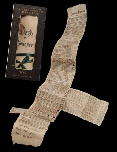 Lo Hobbit – Mini Replica del Contratto di Bilbo Baggins – Weta Workshop