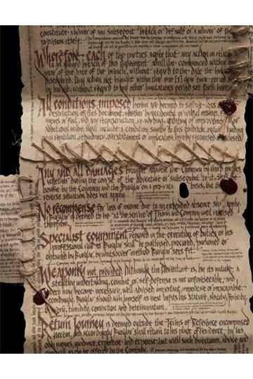 Lo Hobbit – Mini Replica del Contratto di Bilbo Baggins – Weta Workshop