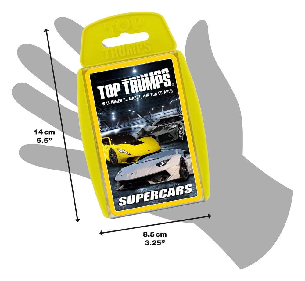 Super Cars Carte da Gioco Top Trumps Edizione Tedesca