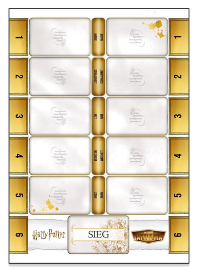 Harry Potter Gioco da Tavolo con Tappetino da Gioco - Edizione Tedesca - Winning Moves