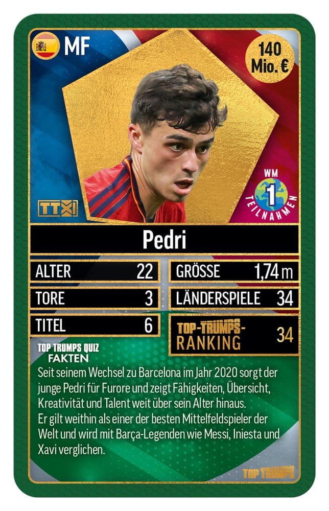 World Football Stars Card Game 200 Pack 3 - Edizione Tedesca - Winning Moves